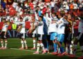 PEMAIN-Pemain Jerman meraikan kejayaan mara ke pusingan kalah mati Piala Dunia 2026.-AFP