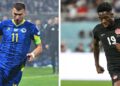 Bintang Bosnia-Herzegovina, Edin Dzeko (kiri) akan menjadi tumpuan manakala penyerang Kanada, Alphonso Davies menjadi taruhan di Piala Dunia apabila kedua-dua negara bertemu esok. - AFP