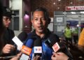MUZAFAR Mohamad bercakap kepada pemberita di Hospital Tapah hari ini. - UTUSAN/ZULFACHRI ZULKIFLI