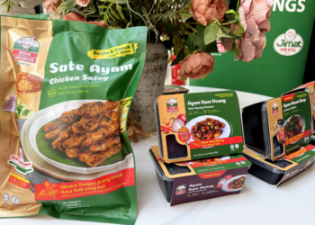 ANTARA produk makanan sedia dimakan (RTE) iaitu Sate Ayam, Ayam Kam Heong dan Ayam Masak Kicap keluaran bersama MFM dan Dinding’s.