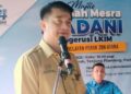 MUHAMMAD Faiz Fadzil berucap pada Program Ramah Mesra Madani bersama Nelayan Perak Zon Utara di Tanjung Piandang, Parit Buntar, Perak, semalam.