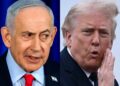 TRUMP berbual dalam keadaan tegang dengan Netanyahu. - AFP
