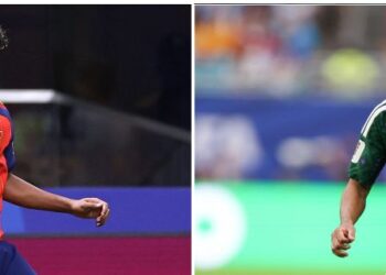 Bintang Sepanyol, Lamine Yamal (kiri) dan penyerang Arab Saudi, Salem Al-Dawsari akan menjadi tumpuan dalam pertembungan aksi Kumpulan H Piala Dunia 2026, esok. – AFP