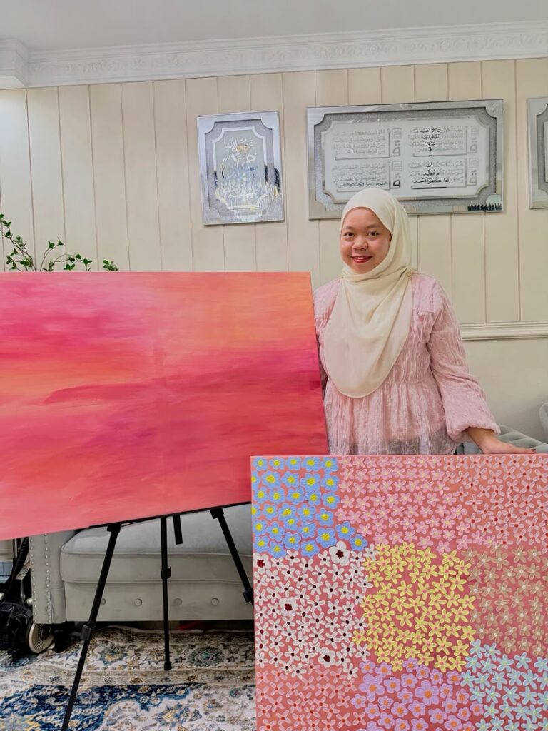 Texture art showcases Syahidatul's creativity