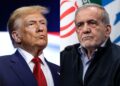 DONALD Trump (kiri) dan Presiden Iran, Masoud Pezeshkian. - Getty Images