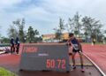 Muhammad Fakrul Afizul Nasir melakar rekod baharu 400 meter (m) lari dengan catatan 50.72 saat (s).