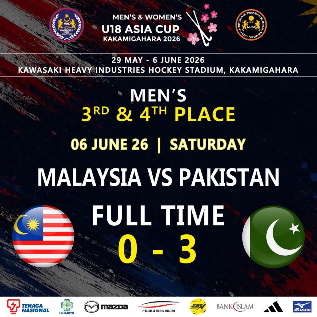 Skuad B-18 hoki negara raih tempat keempat di Piala Asia