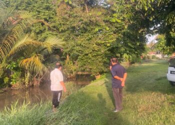 LOKASI mangsa dijumpai lemas di Sungai Teluk Bagan di Alor Setar.
