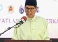 RAMLI Ngah Talib ketika berucap pada Majlis Sambutan Maal Hijrah Peringkat Negeri Pulau Pinang Tahun 1448 Hijrah di TVET MARA Balik Pulau, Pulau Pinang hari ini.