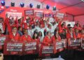 ANWAR Ibrahim pada Majlis Pengumuman Calon Pakatan Harapan PRN Johor Ke-16 di Padang Bukit Gambir Xtreme Park, Muar di sini. UTUSAN/RAJA JAAFAR ALI
