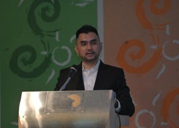 KHAIRUL Firdaus Akbar Khan dalam perasmian Seminar Sinergi Nasional Mencegah dan Membasmi Pemerdagangan Orang dan Eksploitasi Pekerja (Zon Tengah) di Dewan Multaqam, Maju Tower, Kuala Lumpur.