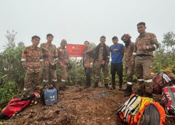 PASUKAN bomba meredah hutan belantara selama 14 hari bagi mencari dan menyelamat Jaslinda Saludin yang hilang di Gunung Batu Putih, Tapah pada 24 Mei lalu.