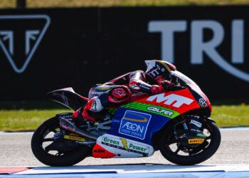 Hakim Danish akan memulakan perlumbaan dari petak ke-16 pada Grand Prix Motosikal Belanda di Litar Assen, esok. - Ihsan SIC Racing
