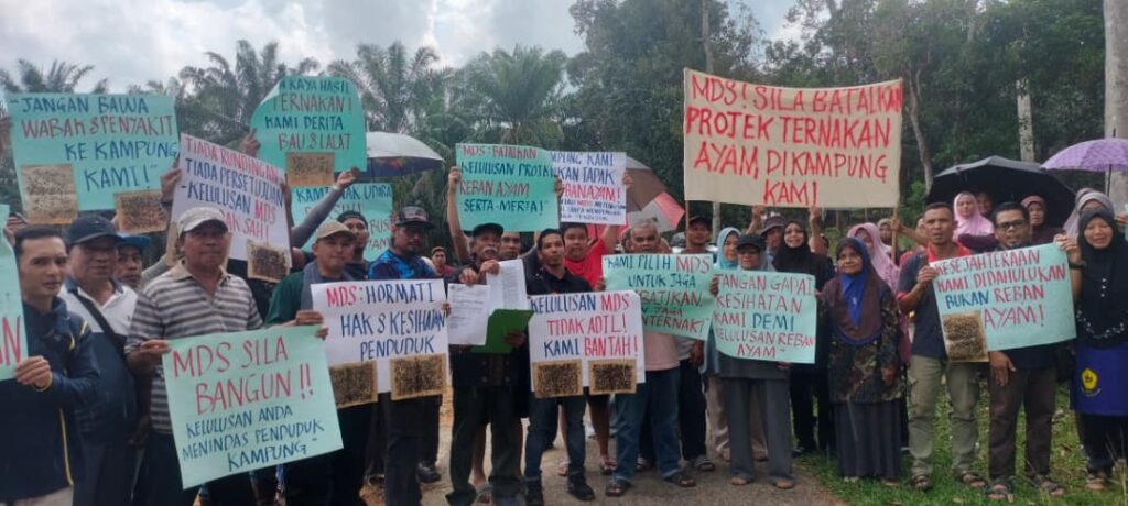 Villagers protest proposed chicken farm near homes in Malaysia