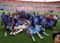 Pemain-pemain DR Congo meraikan kejayaan layak ke Piala Dunia 2026 selepas menewaskan Jamaica pada aksi playoff terakhir di Stadium Akron, Zapopan, Mexico, 31 Mac lalu, sekali gus menghidupkan semula impian negara itu untuk mencipta sejarah di pentas dunia. - AFP