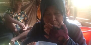 GAMBAR tular keadaan Jaslinda Saludin yang dikatakan ditemui oleh penduduk Orang Asli di Kampung Lubuk Gaharu Pos Musoh  yang kemudian menghubungi pihak berkuasa.