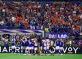 REAKSI pemain Jepun selepas berjaya menyamakan kedudukan 2-2 ketika bertemu Belanda dalam aksi Kumpulan F Piala Dunia 2026 di Stadium Dallas, semalam. - AFP