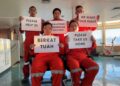 BAKI lima kru kapal MV Berkat Tuah yang kini hampir sembilan bulan terkandas di Teluk Parsi.