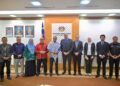 ZAMBRY Abdul Kadir ketika menerima kunjungan hormat daripada Duta Besar Palestin ke Malaysia, Jehad Alqedra, di Kementerian Pendidikan Tinggi, Putrajaya.