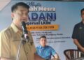 MUHAMMAD Faiz Fadzil berucap pada Program Ramah Mesra Madani bersama Nelayan Perak Zon Utara di Tanjung Piandang di Parit Buntar hari ini.