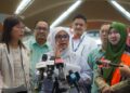 MAS Ermieyati Samsudin dalam sidang akhbar sesi lawatan di KLIA Terminal 1. - UTUSAN/FAISOL MUSTAFA