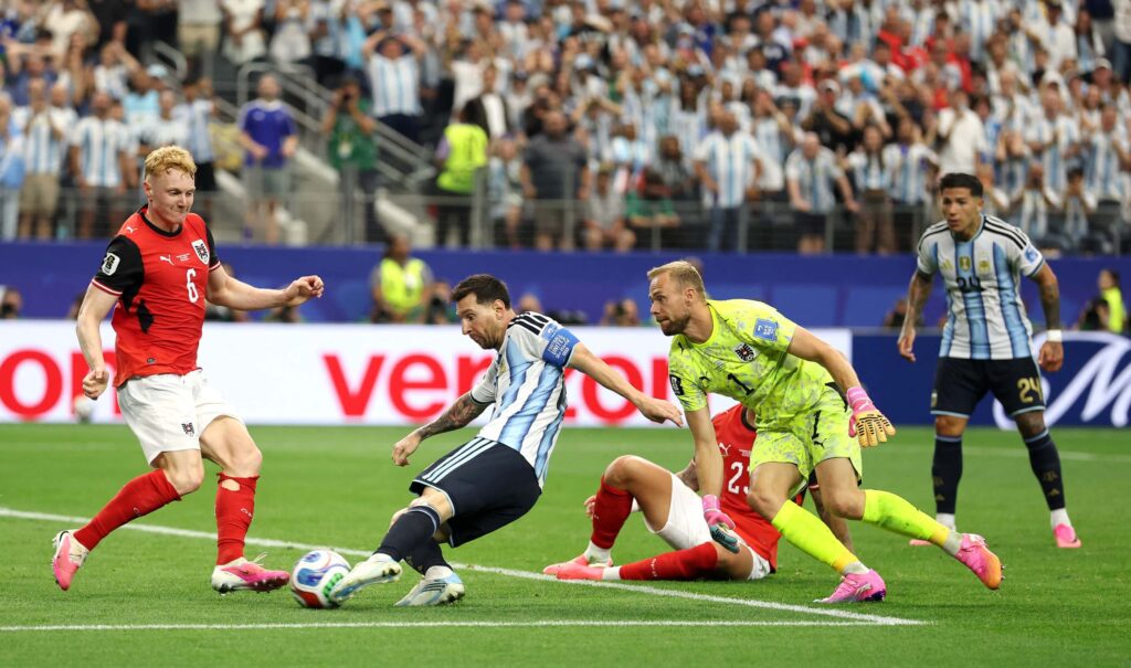Messi becomes all-time leading World Cup scorer with two goals against Austria