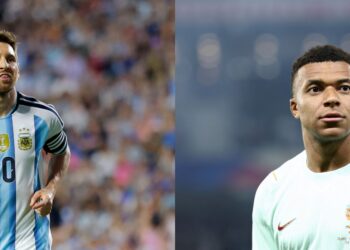Lionel Messi (kiri) dan Kylian Mbappe antara nama yang sering jadikan inspirasi ketika peminat bola sepak menamakan anak masing-masing. - AFP