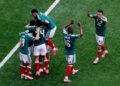 PEMAIN-Pemain Mexico meraikan kemenangan pertama dalam aksi Piala Dunia 2026 dengan menewaskan Afrika Selatan 2-0.-AFP