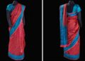 SARI sutera merah dan biru yang dipamerkan di Muzium Udara dan Angkasa Kebangsaan Smithsonian di Washington.
– AGENSI
