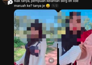 TANGKAP layar seorang peniaga wanita menutup aurat menggayakan pakaian dalam semasa berniaga di laman sosial sehingga menimbulkan kecaman warganet baru-baru ini.