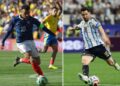 LIONEL Messi (kanan) dan Kylian Mbappe merebut gelaran kasut emas selepas masing-masing mengumpul lapan gol dalam kempen Piala Dunia 2026-AFP