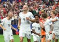 ERLING Haaland(tengah) meraikan jaringan kemenangan Norway pada aksi pusingan 32 terbaik Piala Dunia 2026 menentang Ivory Coast di Stadium Dallas, sebentar tadi-AFP