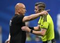 PENGENDALI Mesir,Hossam Hassan mempertikaikan keputusan pengadil ketika Mesir berdepan Argentina di pusingan 16 Piala Dunia 2026.-AFP