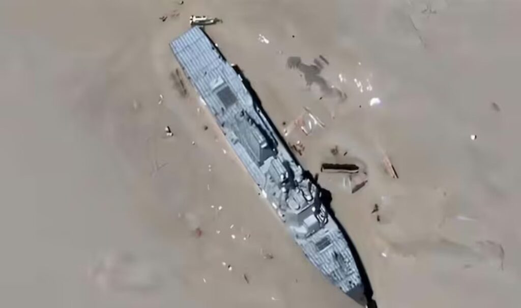 China builds replica U.S. warship for target practice in desert
