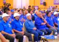 TUAN Ibrahim Tuan Man ketika hadir pada Majlis Pelancaran Manifesto BN Negeri Sembilan di Seremban malam ni.-FB TUAN IBRAHIM TUAN MAN