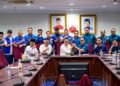 GAMBAR pertemuan antara kepemimpinan Pemuda UMNO dan Pemuda Pas yang dikongsikan Muhamad Akmal Saleh. - FB AKMAL SALEH