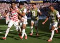 PEMAIN Amerika Syarikat, Malik Tillman (No.17) meraikan jaringan kedua bersama rakan sepasukannya pada aksi pusingan ke-32 Piala Dunia menentang Bosnia & Herzegovina di Stadium San Francisco Bay Area, sebentar tadi.-AFP
