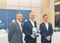 KELLEE Kam (tengah) semasa sidang media Mesyuarat Agung Tahunan (AGM) Ke-44 Alliance Bank bagi tahun kewangan berakhir 31 Mac 2026 di Shangri-La Kuala Lumpur hari ini.