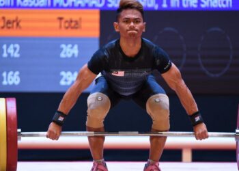 Mohamad Aniq Kasdan yang menang pingat emas dalam kategori 55 kilogram di Birmingham pada 2022 akan beraksi dalam kategori berat 60 kilogram pada Sukan Komanwel Glasgow kali ini. - AFP