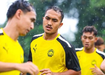 Aysar Hadi Mohd Shapri (tengah) antara bintang Johor Daril Ta'zim (JDT II) yang dipanggil ke dalam skuad Harimau Malaya dalam kempen Piala AFF 2026. - IHSAN FAM