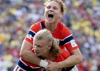 Erling Haaland menjadi harapan Norway untuk mencipta kejutan ke atas England. - AFP
