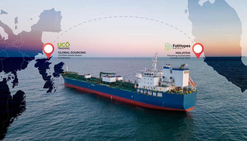 FatHopes Energy partners with Spain's UCO Trading to boost SAF supply chain