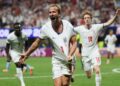PENYERANG England, Harry Kane meraikan jaringan kedua ketika berdepan DR Congo pada aksi pusingan ke-32 Piala Dunia 2026 di Stadium Atlanta, hari ini.-AFP