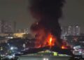 TULAR gambar Pasar Borong Selangor yang terbakar malam tadi - Gambar media sosial