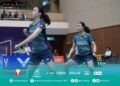Zi Yu yang berpasangan dengan Genevie Lim membenam beregu China, Shi Si Chen-Xiang Yu Jin 21-12, 21-19 dalam masa 40 minit pada suku akhir. - IHSAN BAM