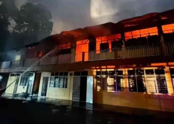 KEBAKARAN melibatkan asrama SMATD di Kulim. - IHSAN BOMBA