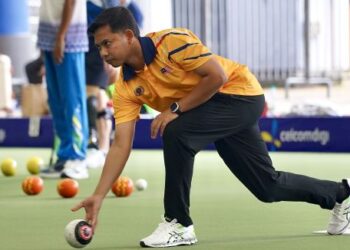 Izzat Shameer Dzulkeple akan turun menentang wakil Kepulauan Falkland, Cecil Alexander, dalam aksi pembukaan perseorangan lelaki Sukan Komanwel Glasgow 2026, hari ini. - UTUSAN/ISKANDAR ISHAK