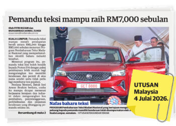 LAPORAN Utusan Malaysia semalam.