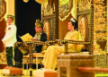 SULTAN Sallehuddin Sultan Badlishah bertitah pada Istiadat Menyembah Tahniah dan Penganugerahan Darjah-Darjah serta Bintang-Bintang Kebesaran sempena Sambutan Ulang Tahun Hari Keputeraan Sultan Kedah ke-84 di Istana Anak Bukit, Alor Setar, semalam.
