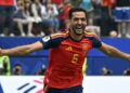 Mikel Merino meledak gol pada minit ke-88 untuk menewaskan Belgium 2-1 dalam suku akhir Piala Dunia 2026, semalam. - AFP